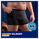 image 2 of TENA MEN Washable Incontinence Boxer Black Size Large