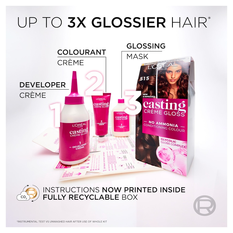 image 1 of L'Oreal Paris Casting Creme Gloss 454 Chocolate Brownie Semi-Permanent Hair Dye