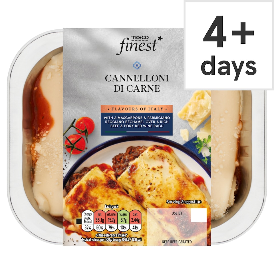 Tesco Finest Cannelloni di Carne 380g