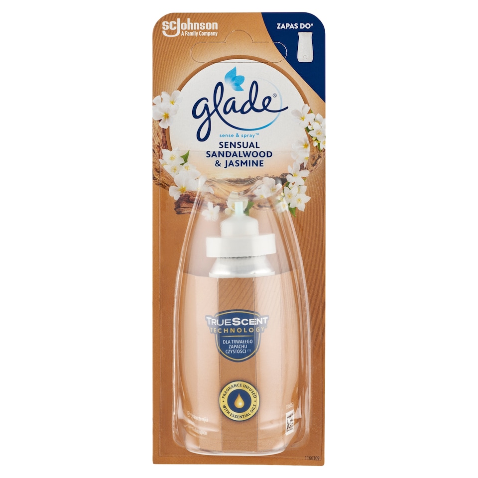Obrázek 1 pro produkt Glade Sense & Spray Sensual Sandalwood & Jasmine náplň do automatického osvěžovače vzduchu 18ml