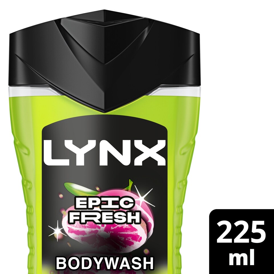 image 1 of Lynx 3 In 1 Epic Fresh Body Face Hair Wash 225Ml