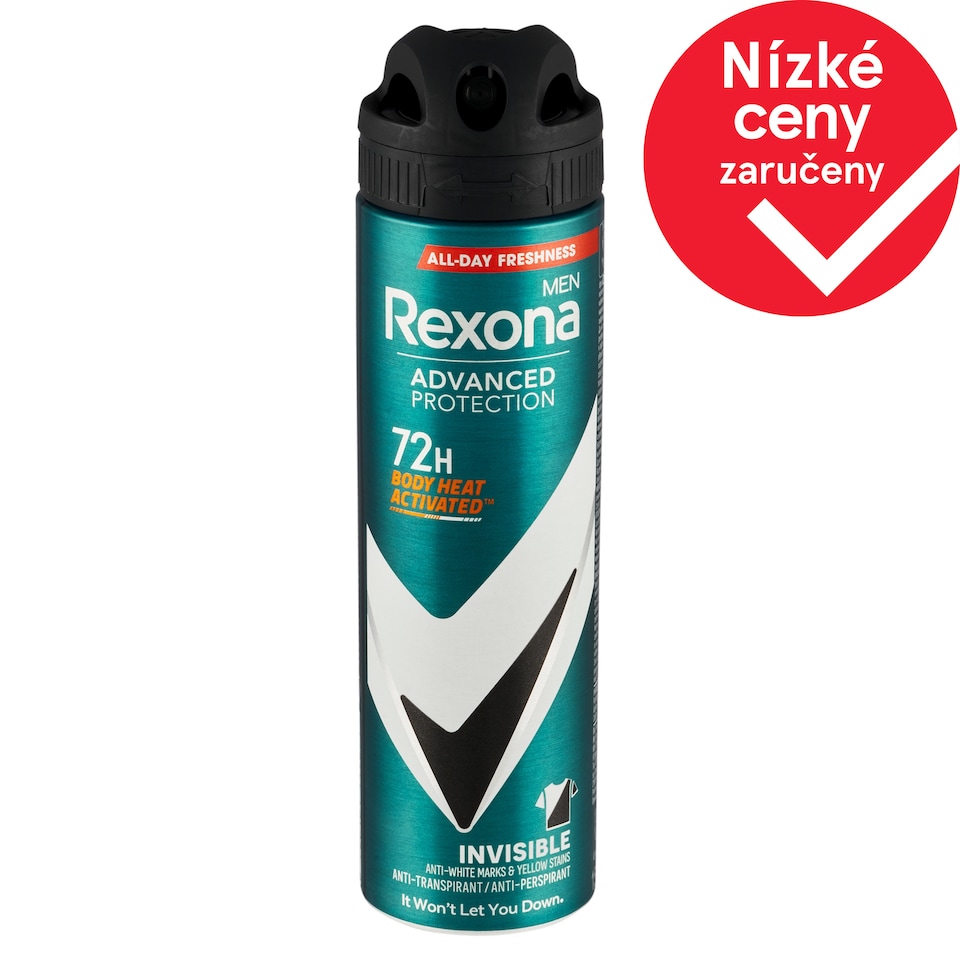 Obrázek 1 pro produkt Rexona men invisible black & white antiperspirant sprej 150ml