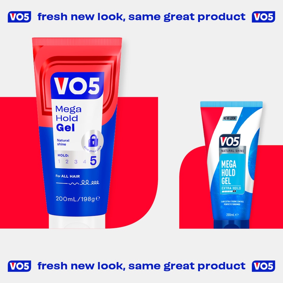image 1 of Vo5 Mega Hold Styling Hair Gel 200Ml
