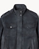 image 6 of F&F Faux Suede Funnel Neck Jacket in Grey