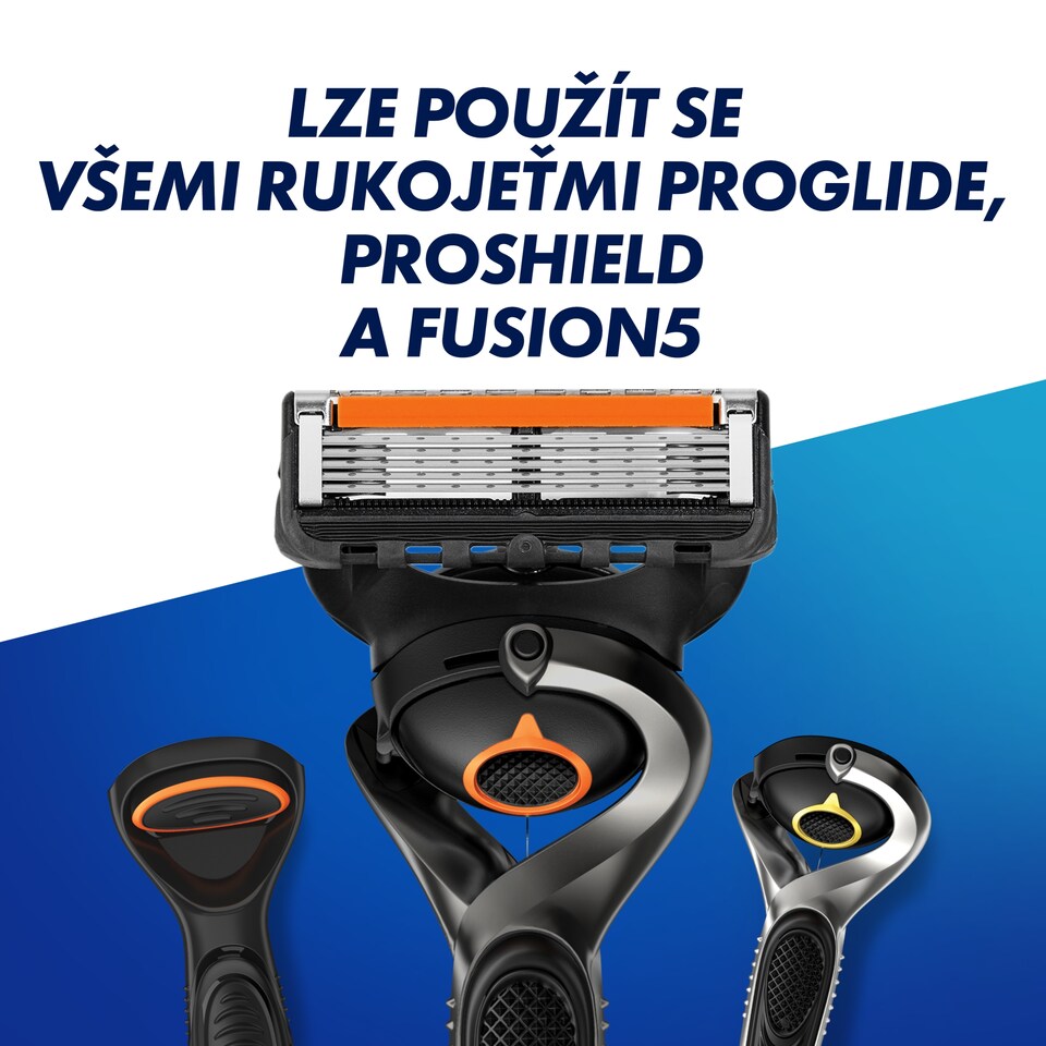 Obrázek 1 pro produkt Gillette ProGlide Náhradní Holicí Hlavice Pro Muže, 8 Náhradních Holicích Hlavic