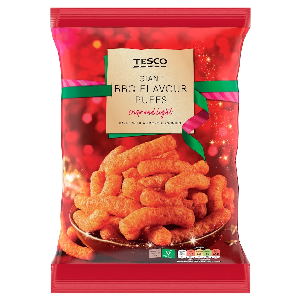 Tesco Giant BBQ Flavour Puffs 125G