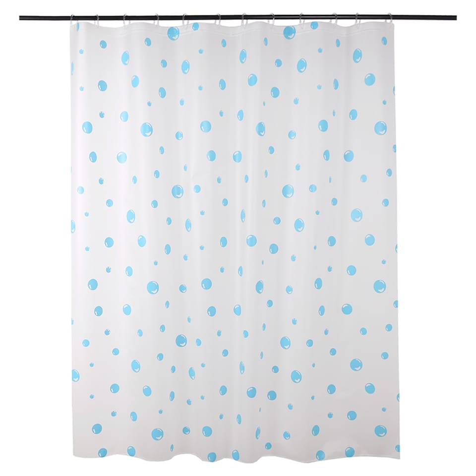 F&F Home Bubble Peva Shower Curtain