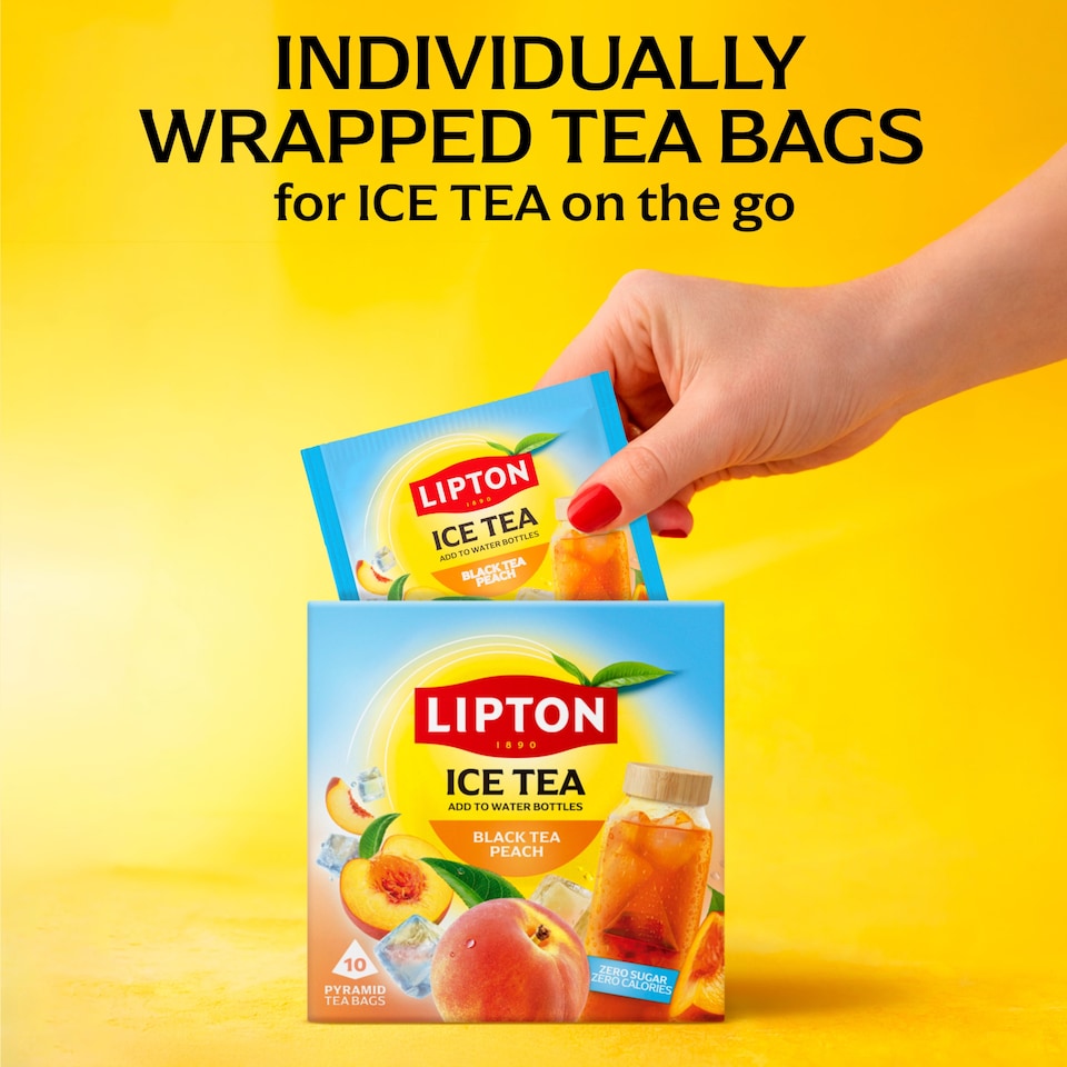 image 1 of LIPTON ICE TEA Black Tea Peach 10 Tea Bags 35G