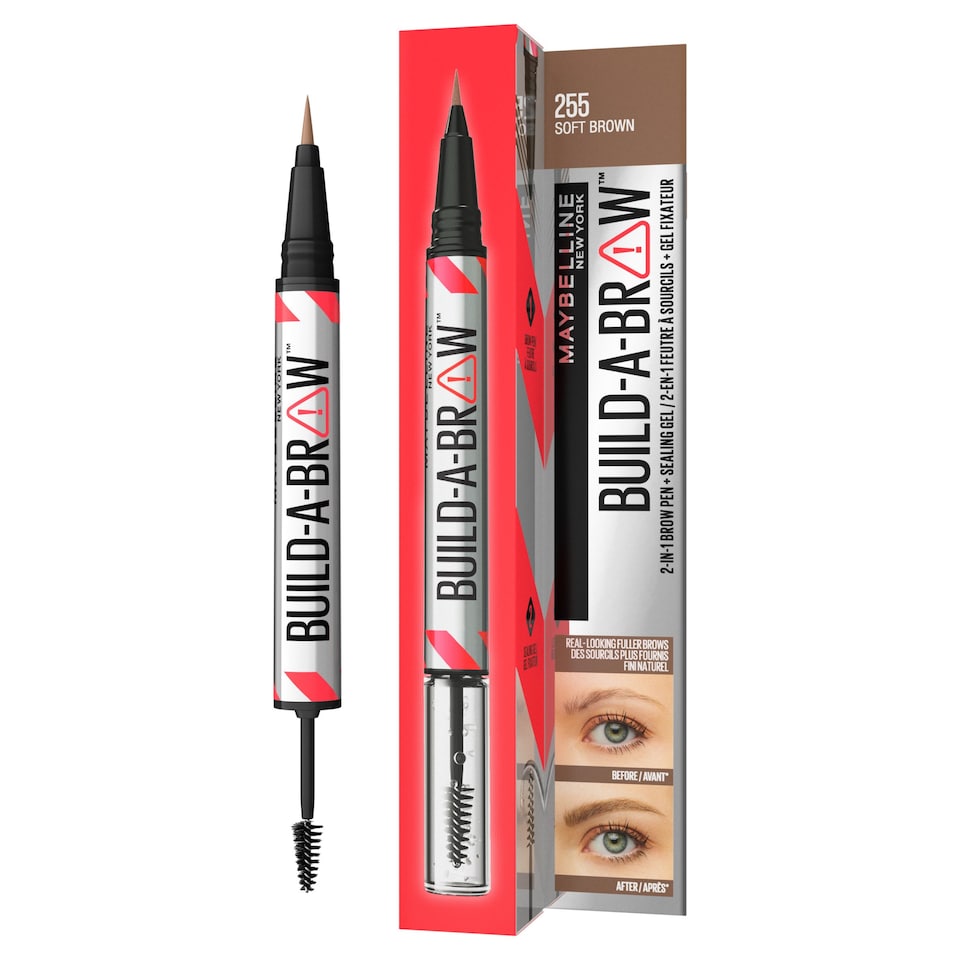 Maybelline Build-A-Brow 2-in-1 Brow Pen - Soft Brown
