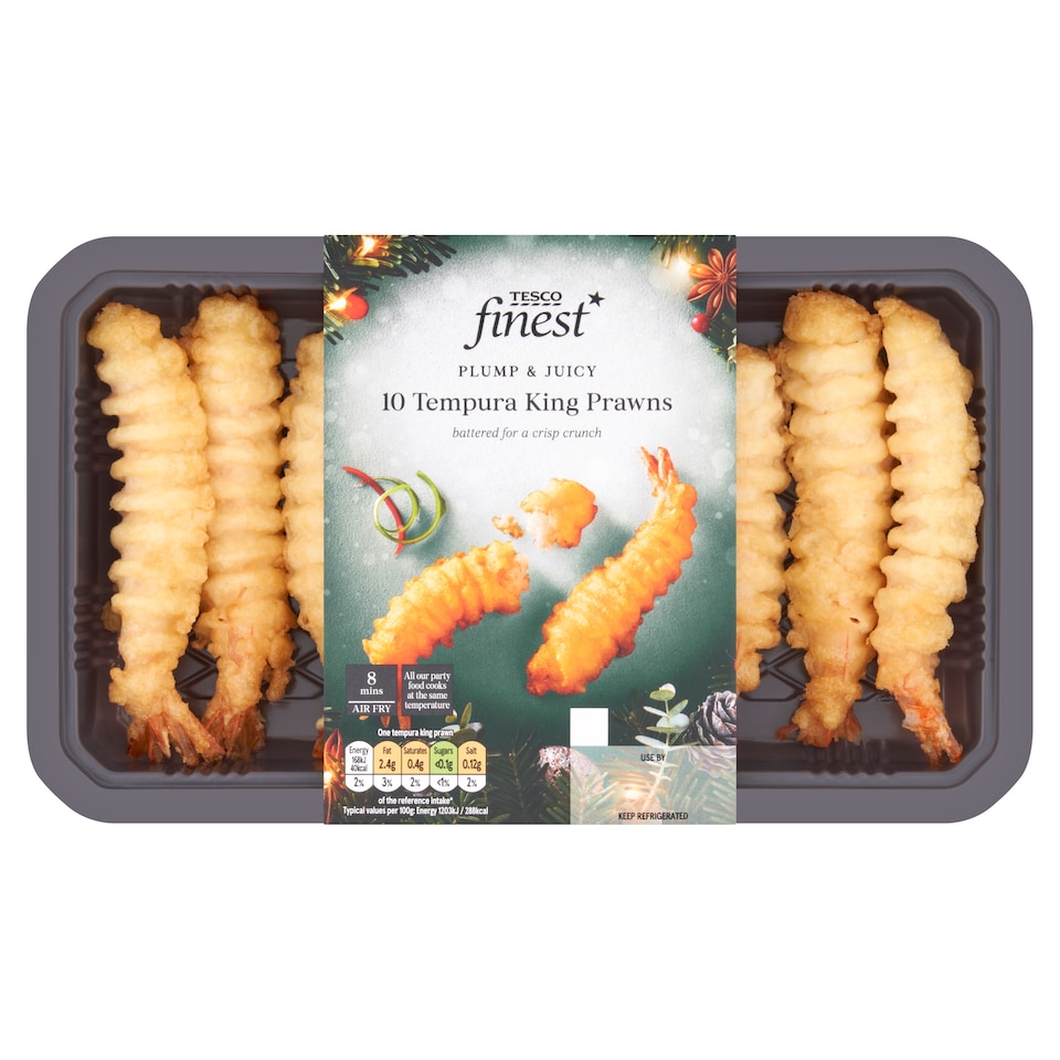 Tesco Finest 10 Tempura King Prawns 175G