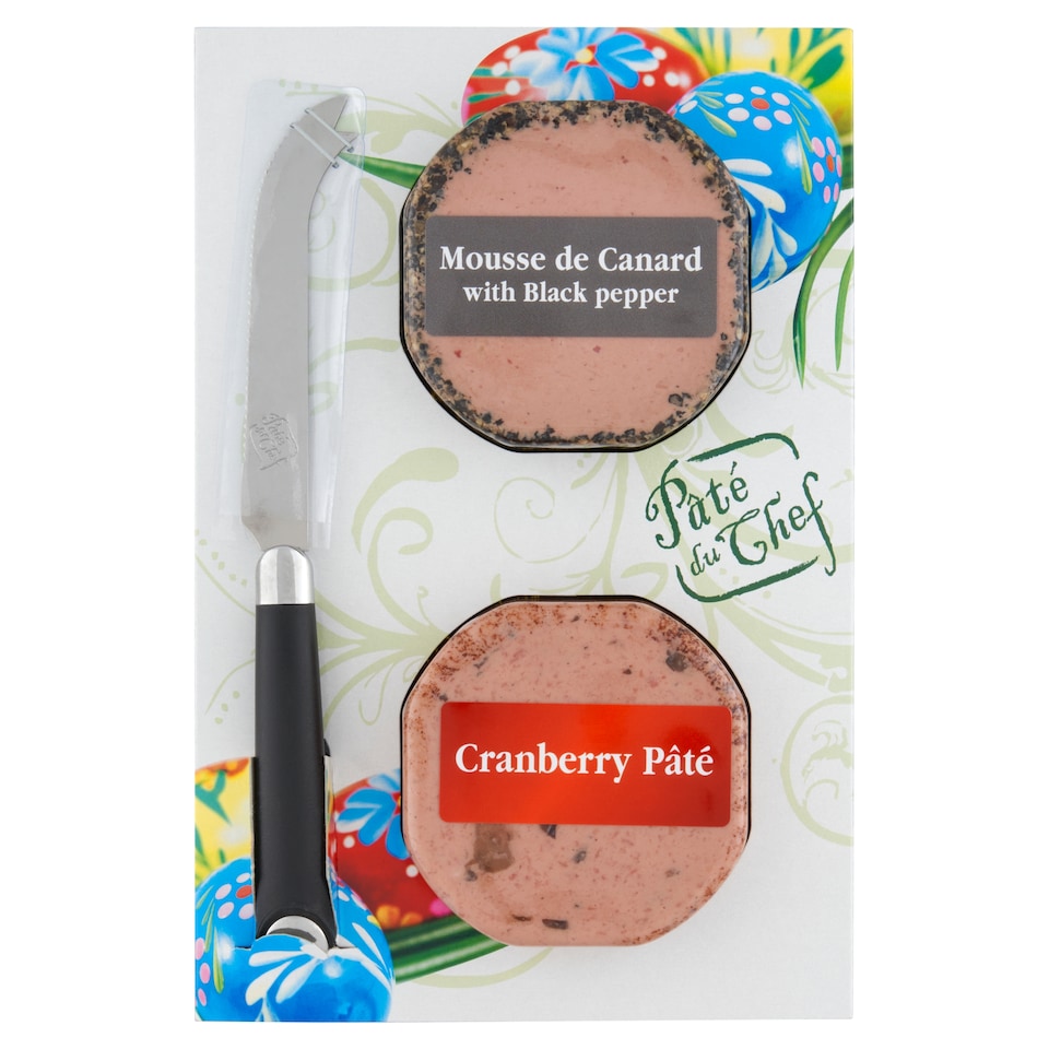 Paté Du Chef Duopack with Knife 2 x 80g (160g)