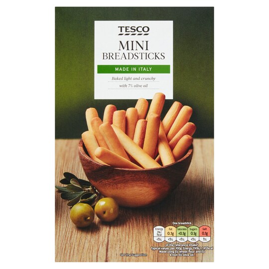 Tesco Original Mini Breadsticks 100G Tesco Groceries