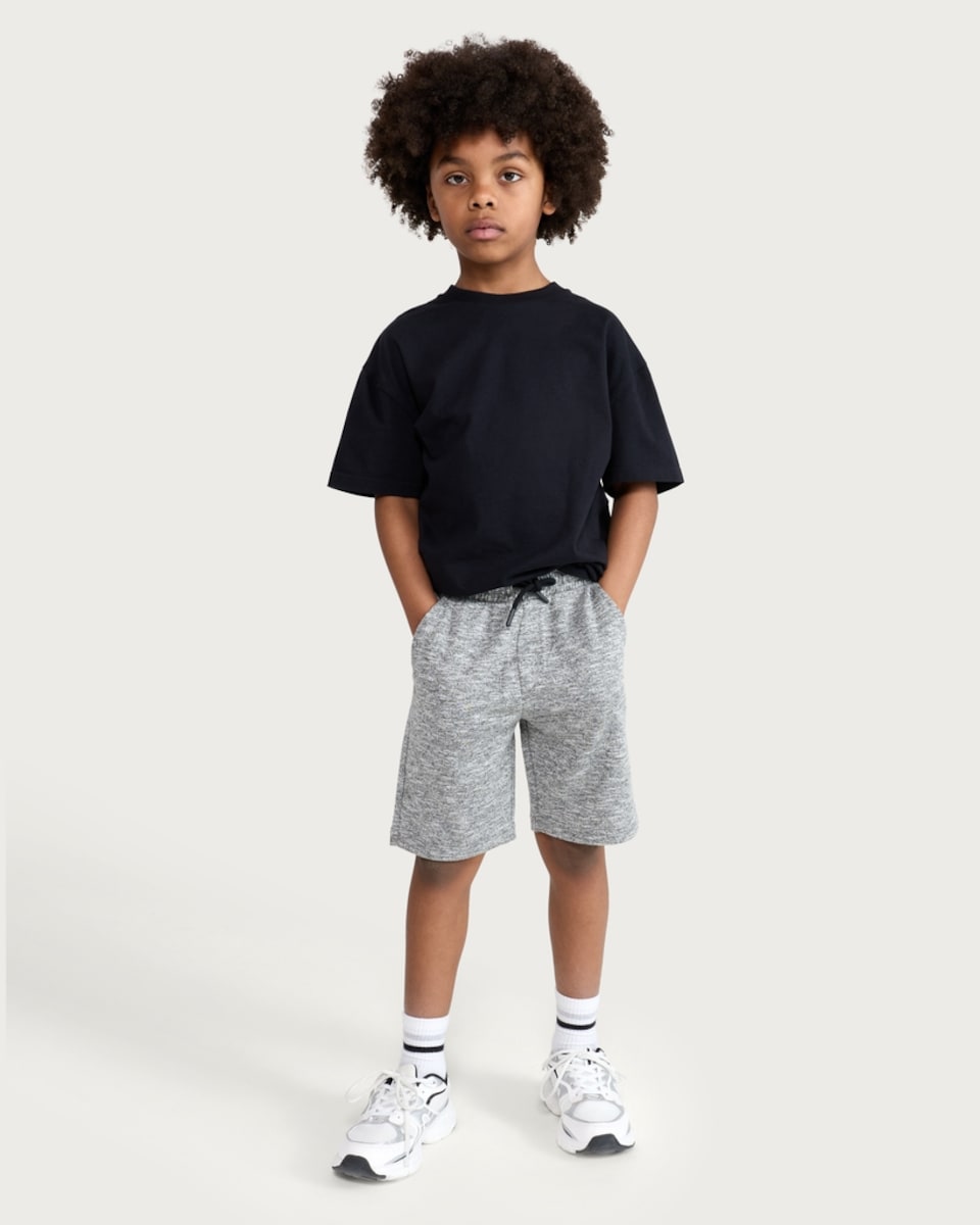 image 1 of F&F Boys 3-Pack Cotton Rich Drawstring Shorts in Black
