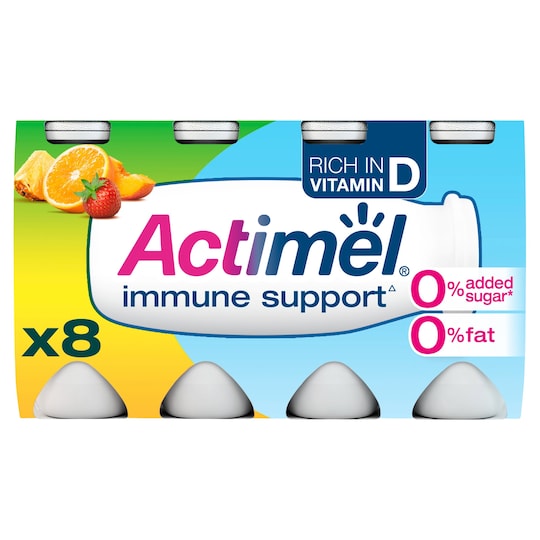 Actimel Multifruit Yoghurt Drink 8 X 100G Tesco Groceries