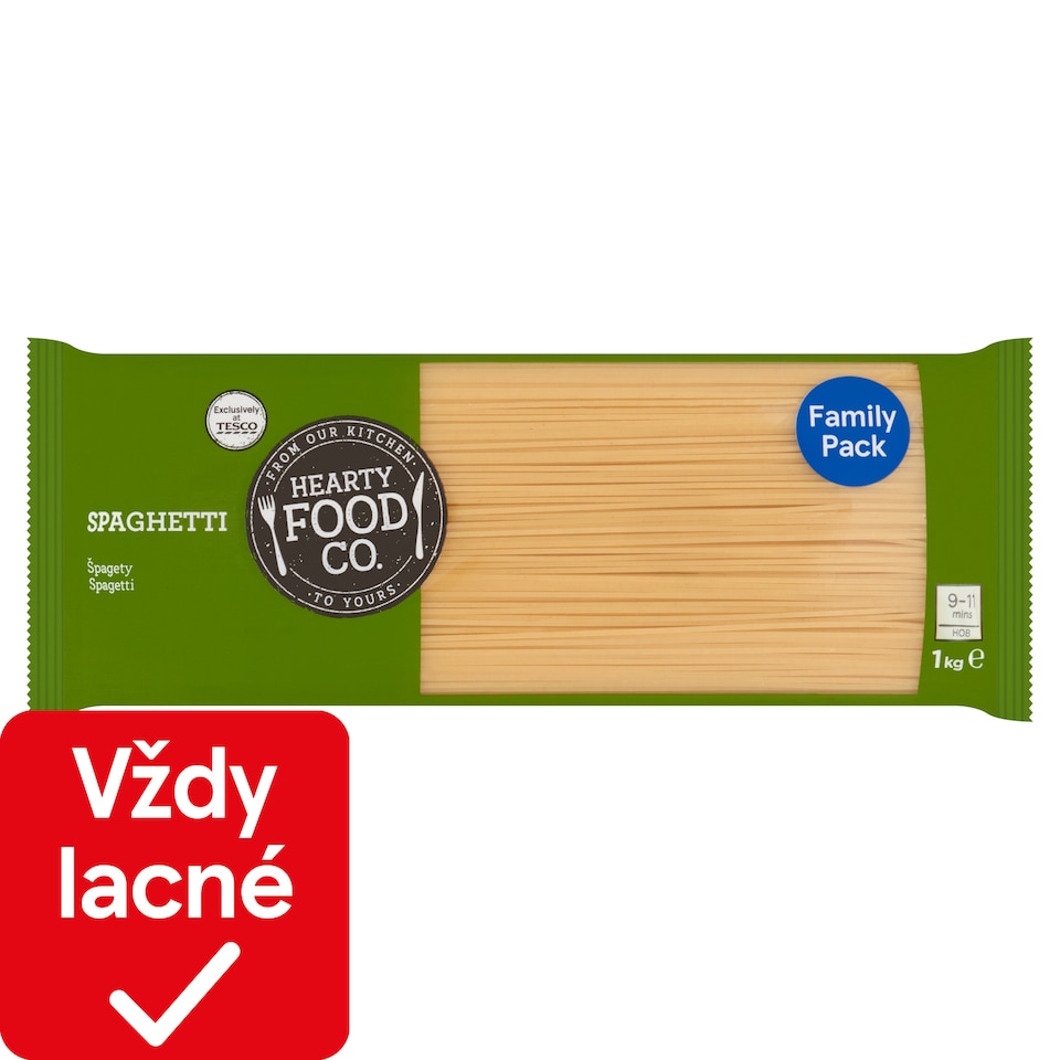 Hearty Food Co. Špagety 1 kg