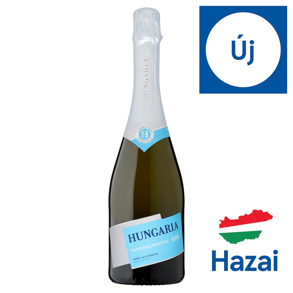 Hungaria alkoholmentesített borból készült habzó ital 0,0% 0,75 l