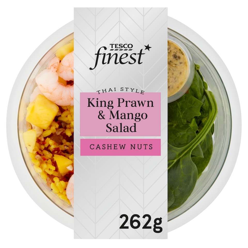 Tesco Finest King Prawn & Mango Salad 262G