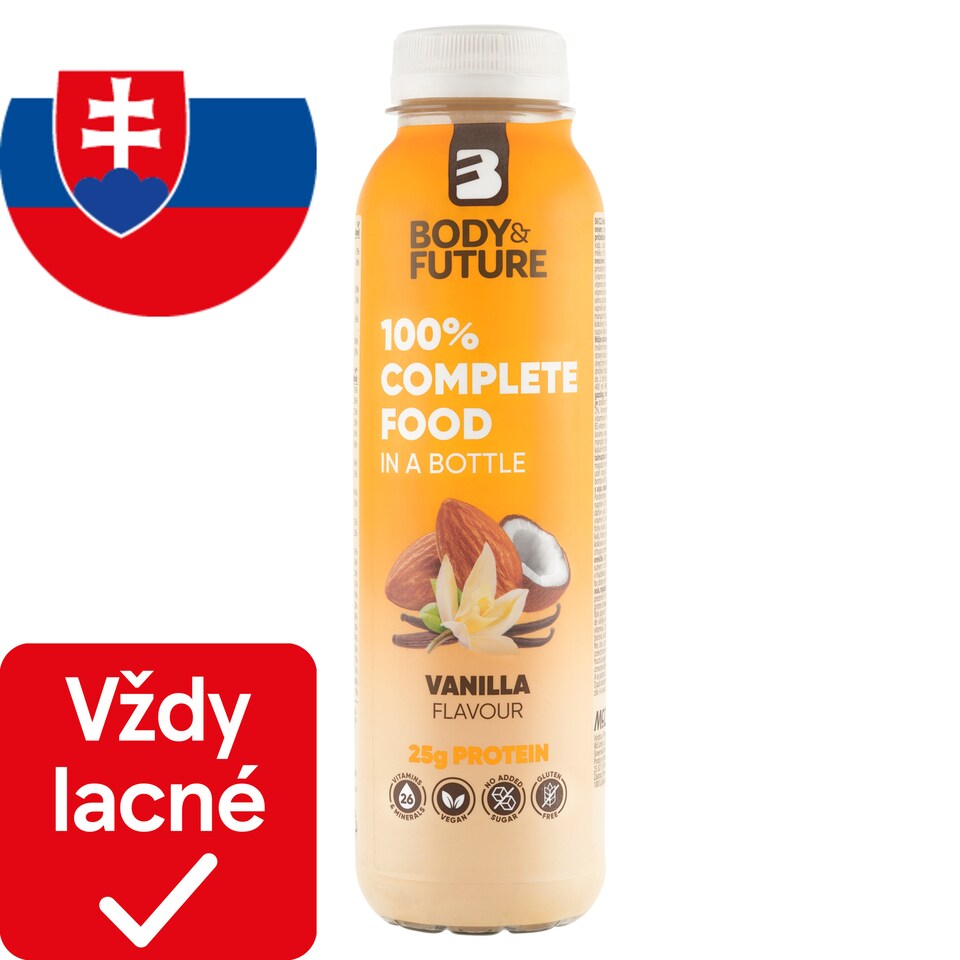 obrázok 1 z Body&Future Rastlinný nápoj so sójou, mandľou a ovsom, s vanilkovou príchuťou 400 ml