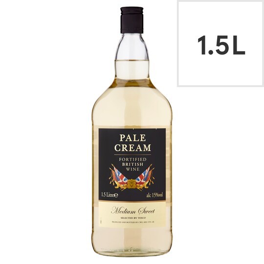 Tesco Pale Cream Fortified British Wine 1.5 Litre Tesco Groceries