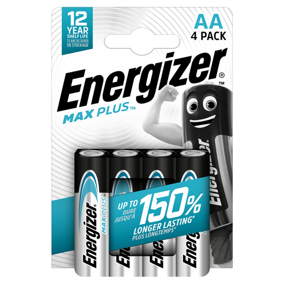 image 1 of Energizer Max Plus AA 4Pk