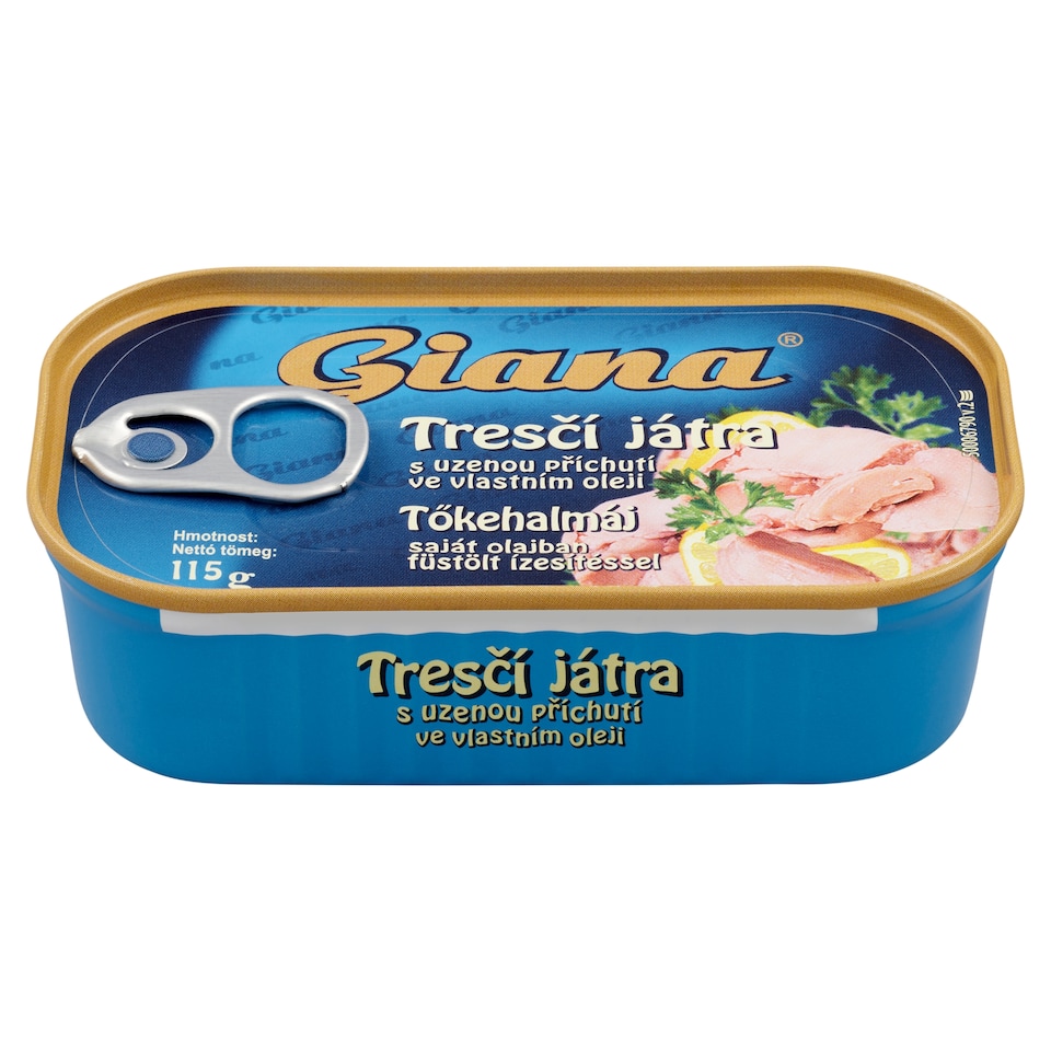 obrázok 1 z Giana Tresčia pečeň vo vlastnom oleji s údenou príchuťou 115 g