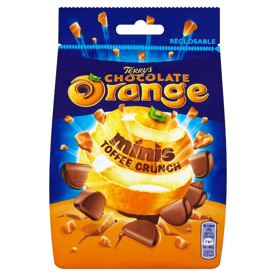 TERRYS CHOC ORANGE MINIS TOFFEE 125G Tesco Groceries