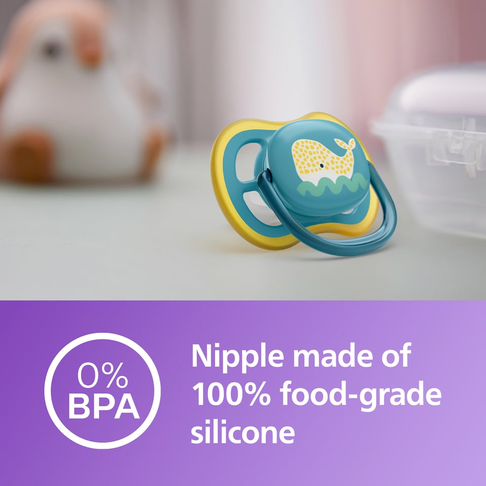 image 1 of Philips Avent Ultra Air Soother 18m+, 2 pack- SCF349/24