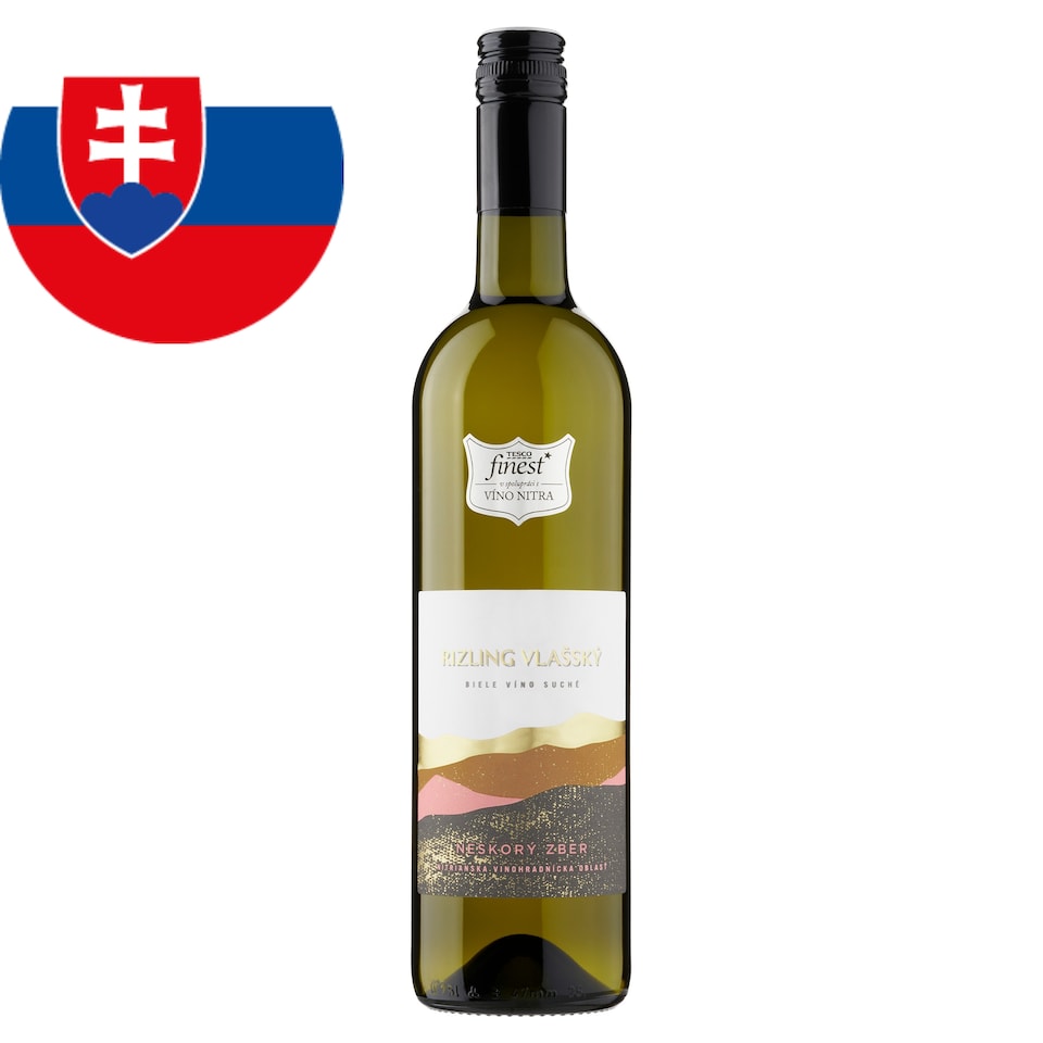 Tesco Finest Riesling Blanc Dry White Wine Late Harvest 750 ml