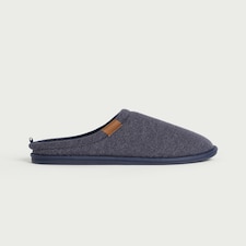F&F Herringbone Mule Slippers in Navy