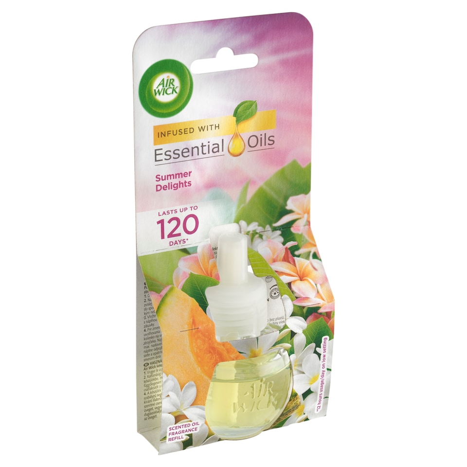 image 1 of Air Wick Essential Oils Scented Oil Fragrance Refill Summer Delights 19 ml
