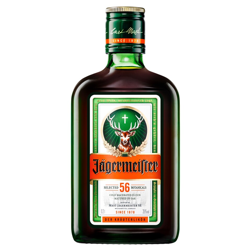 Jägermeister gyógynövény likőr 35% 200 ml