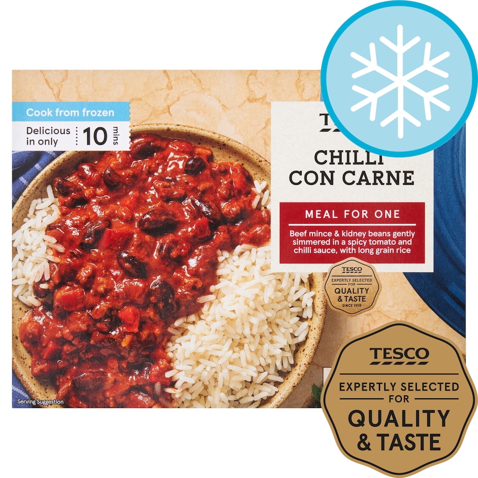 Tesco Chilli Con Carne Rice 400G