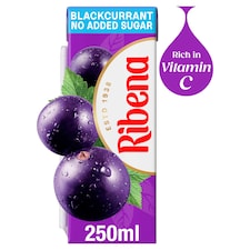 Ribena No Added Sugar Strawberry Juice Drink Carton 250ml