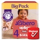 Libero Up&Go Big Pack bugyipelenka, méret: 4, 8-14 kg, 42 db  1. kép