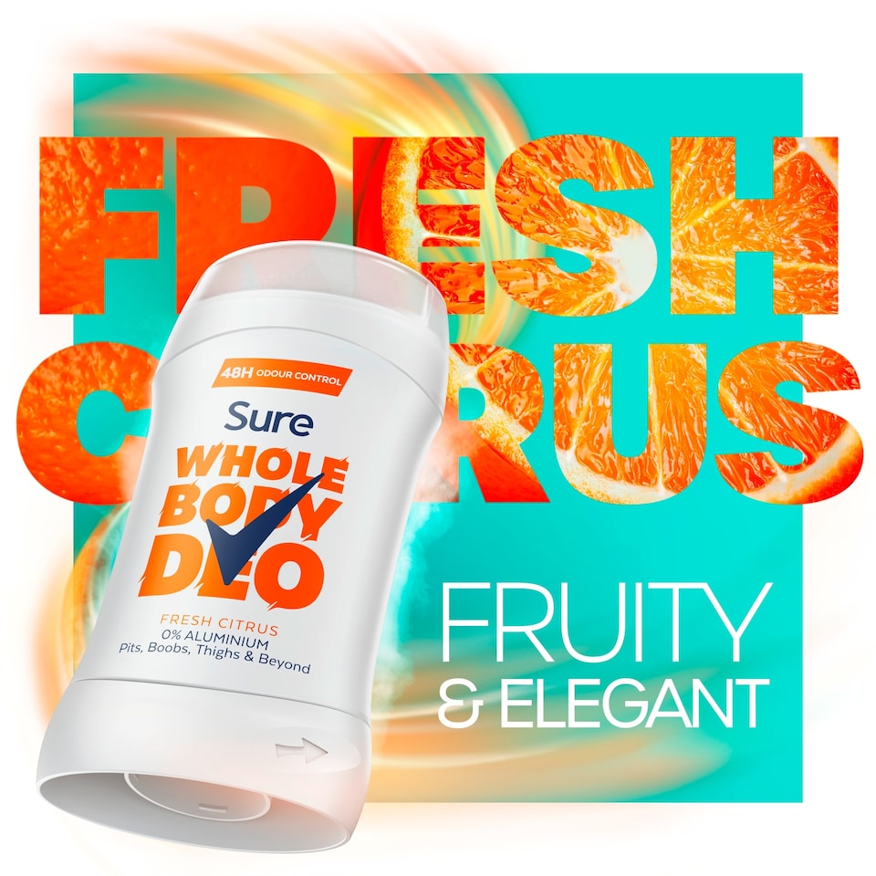 image 1 of Sure Women Fresh Citrus Whole Body Deodorant Stick 48h Odour Control 50ml