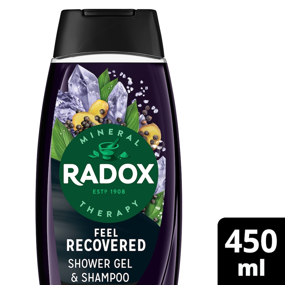 image 1 of Radox For Men Feel Recovered 2in1 Shower Gel & Shampoo 450ml