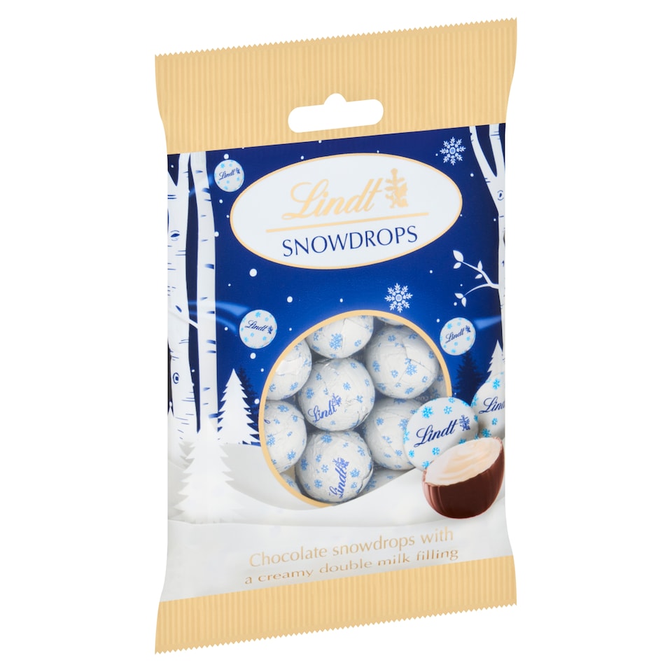 image 1 of Lindt Snowdrops Chocolate Bag 70g 