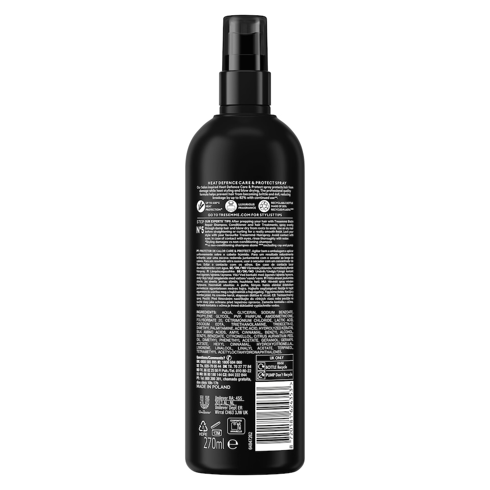 image 1 of Tresemme Heat Defense Care & Protect Spray 270ml