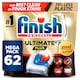 image 1 of Finish Ultimate Plus All In One 62 Dishwasher Tablets Regular  756.4g