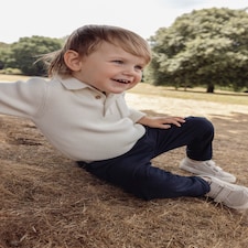 F&F x Samantha Faiers Knitted Polo Jumper in Cream