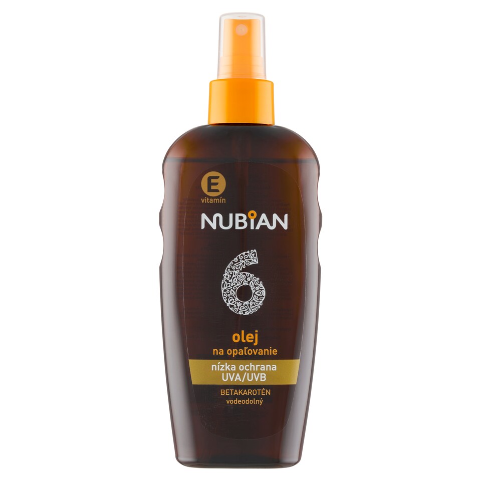 image 1 of Nubian Waterproof Sunscreen Oil with Beta Carotene SPF 6 200 ml