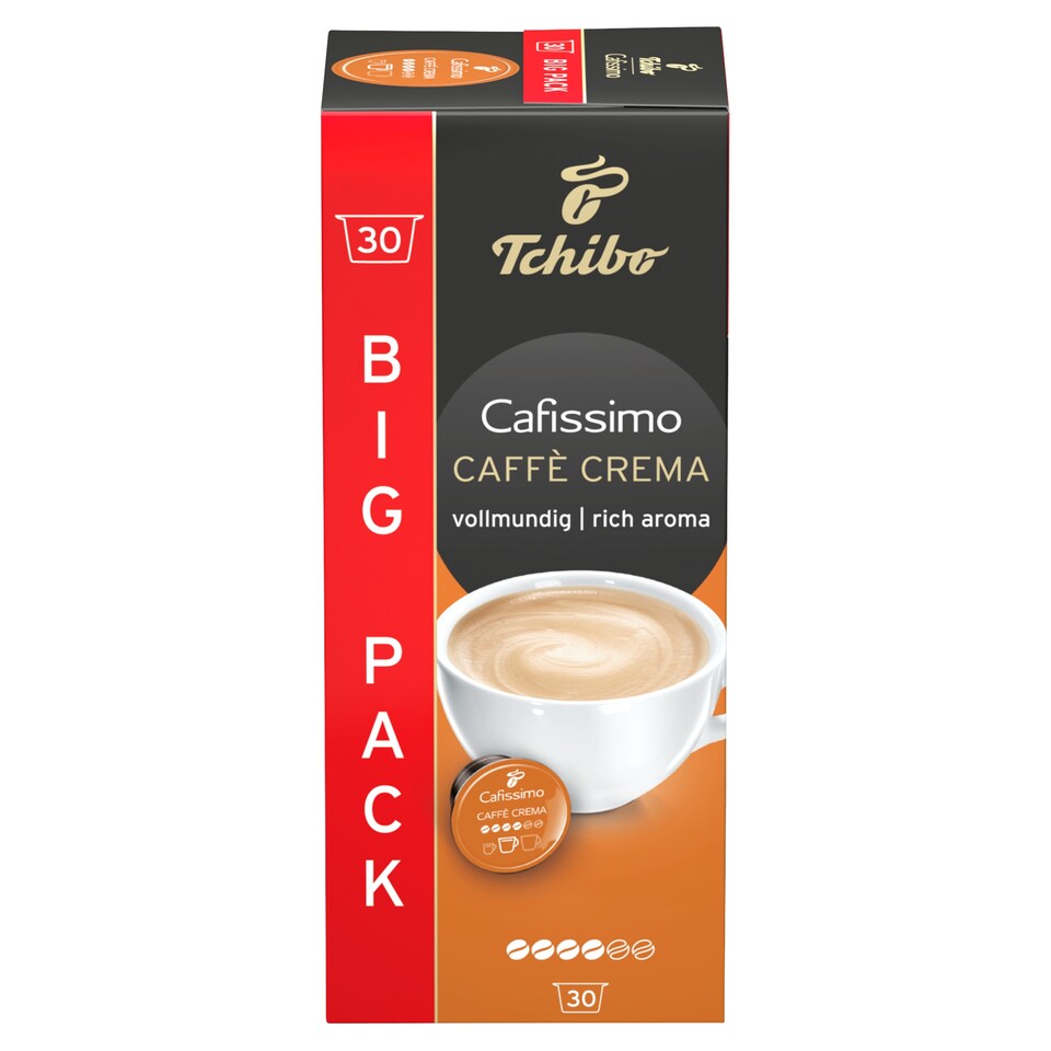 Tchibo Cafissimo Caffè Crema Rich Aroma kávékapszula 30 db 228 g  1. kép