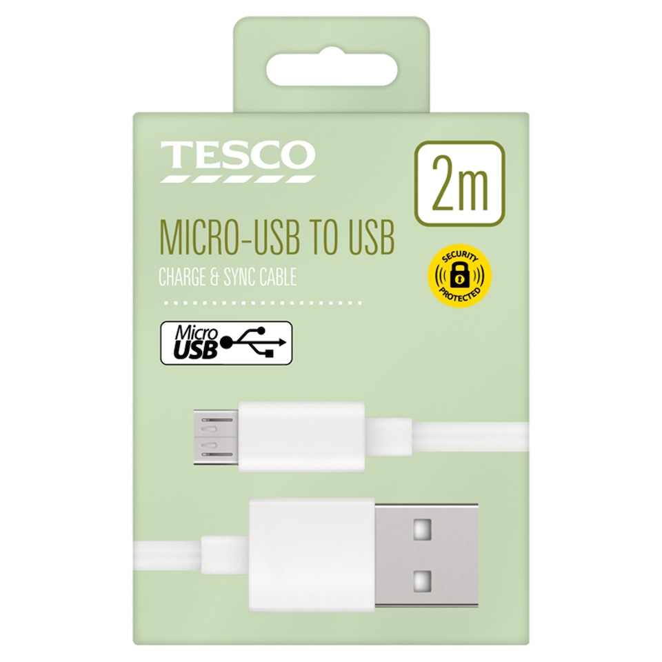 Tesco Lightning to USB C Cable 1m White