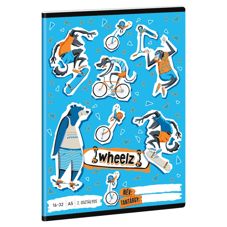 Ars Una Studio Wheelz/Drone Racer 16-32 A5 2. Osztályos vonalas füzet  1. kép