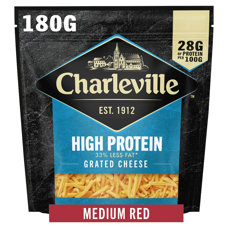 Charleville Lighter Medium Red Grated Cheese 180G