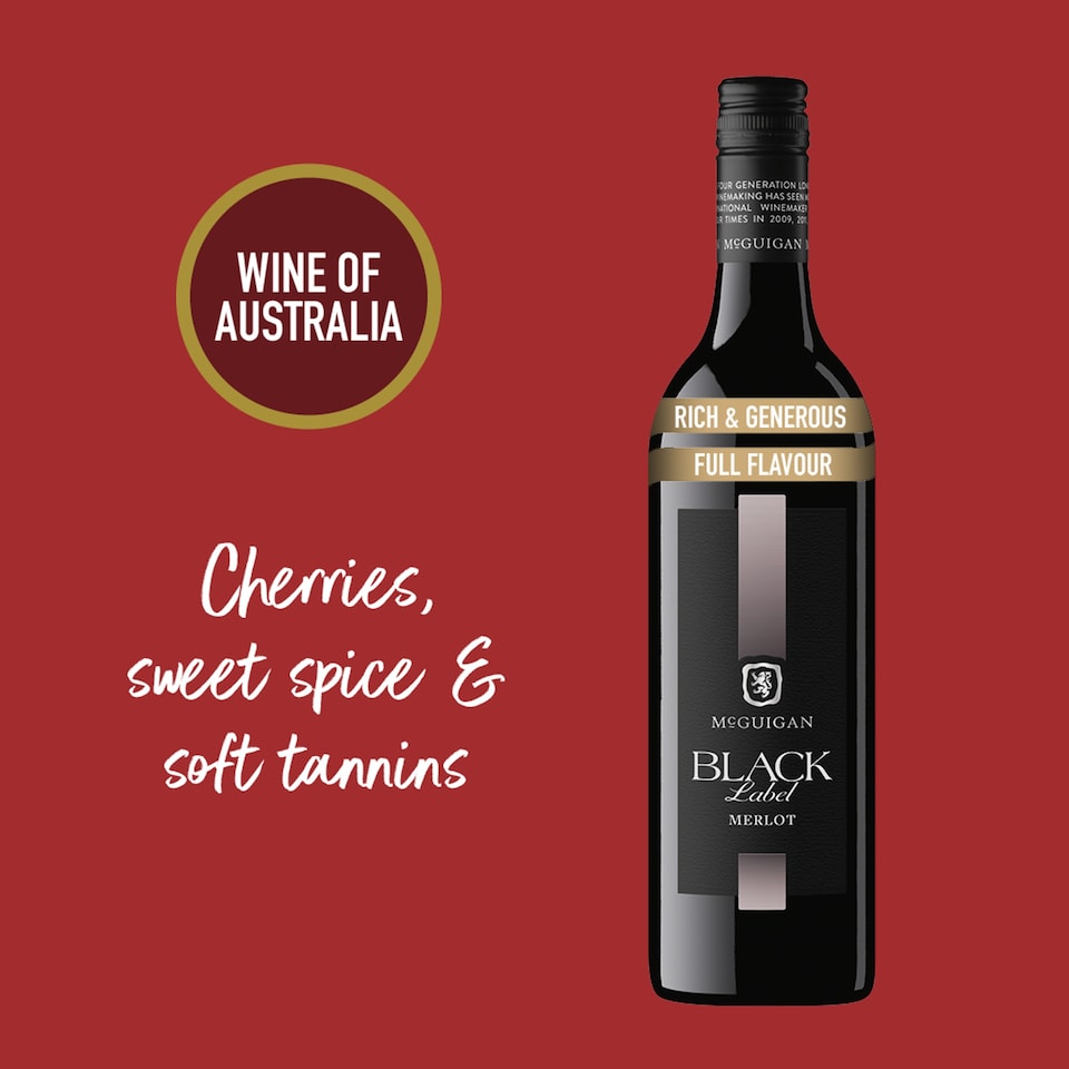 image 1 of Mcguigan Black Label Merlot 75Cl