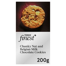 Tesco Finest Chunky Milk Chocolate And Hazlenut Ckies 200G
