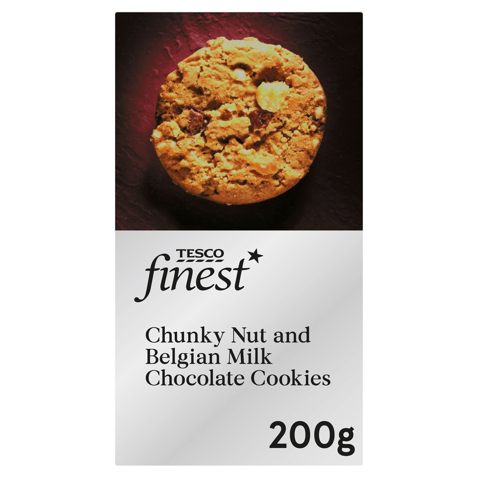 Tesco Finest Chunky Milk Chocolate And Hazlenut Ckies 200G