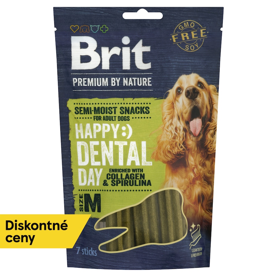 obrázok 1 z Brit Premium by Nature Zubná tyčinka M s kolagénom a spirulinou 180 g