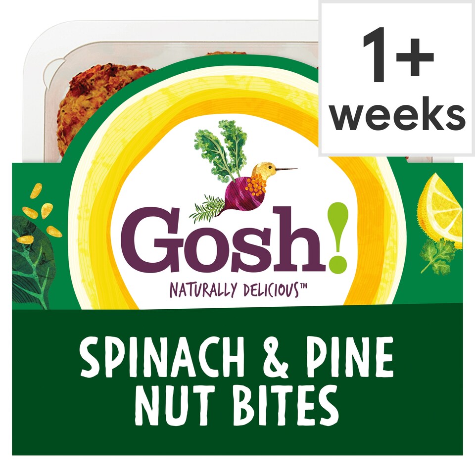 Gosh Spinach And Pinenut Bites 171G
